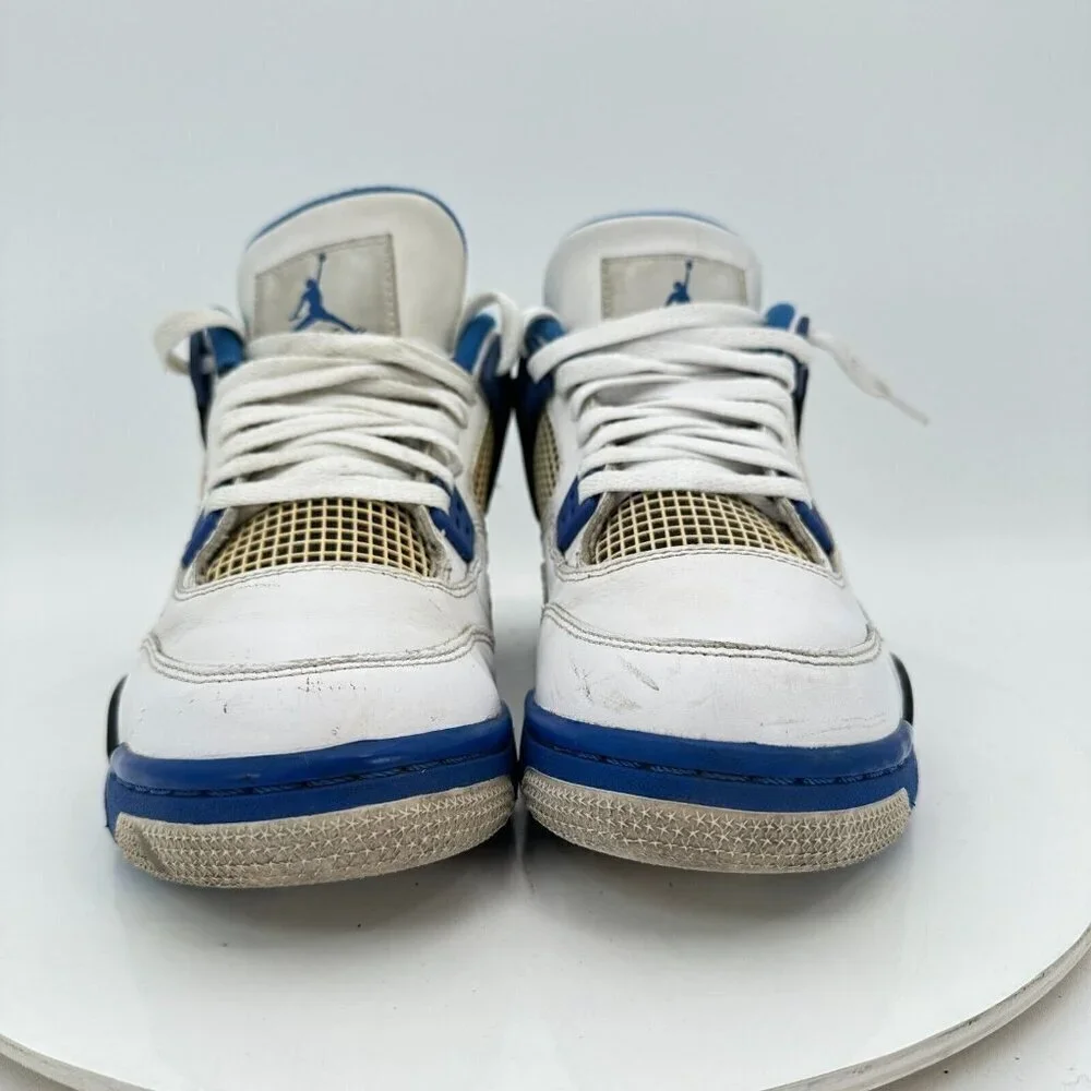 Nike Air Jordan 4 Youth Size 7Y Women 8.5 408452117 Blue White Shoes